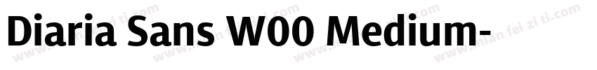Diaria Sans W00 Medium字体转换